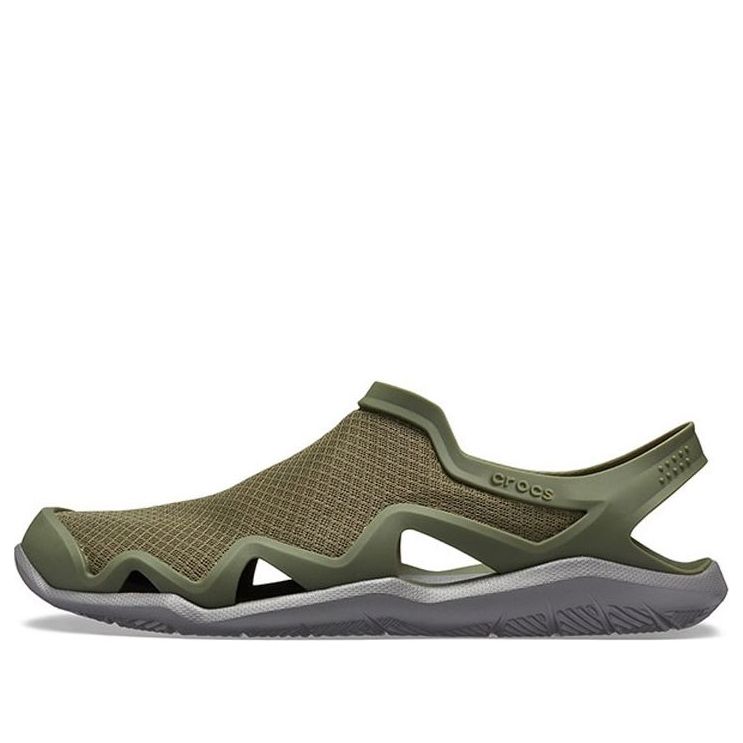 Crocs Swiftwater Mesh Wave Sandals 'Army Green' 205701-3TF