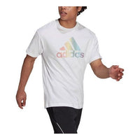 adidas Sports Stylish Short Sleeve Couple Style White GT6810