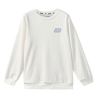 (GS) Skechers Casual Graphic Crew Sweater 'White Blue' L322K046-0074