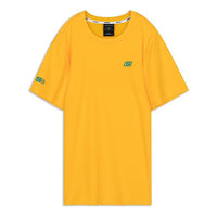Men's Skechers Alphabet Printing Knit Short Sleeve Yellow L220M029-001N