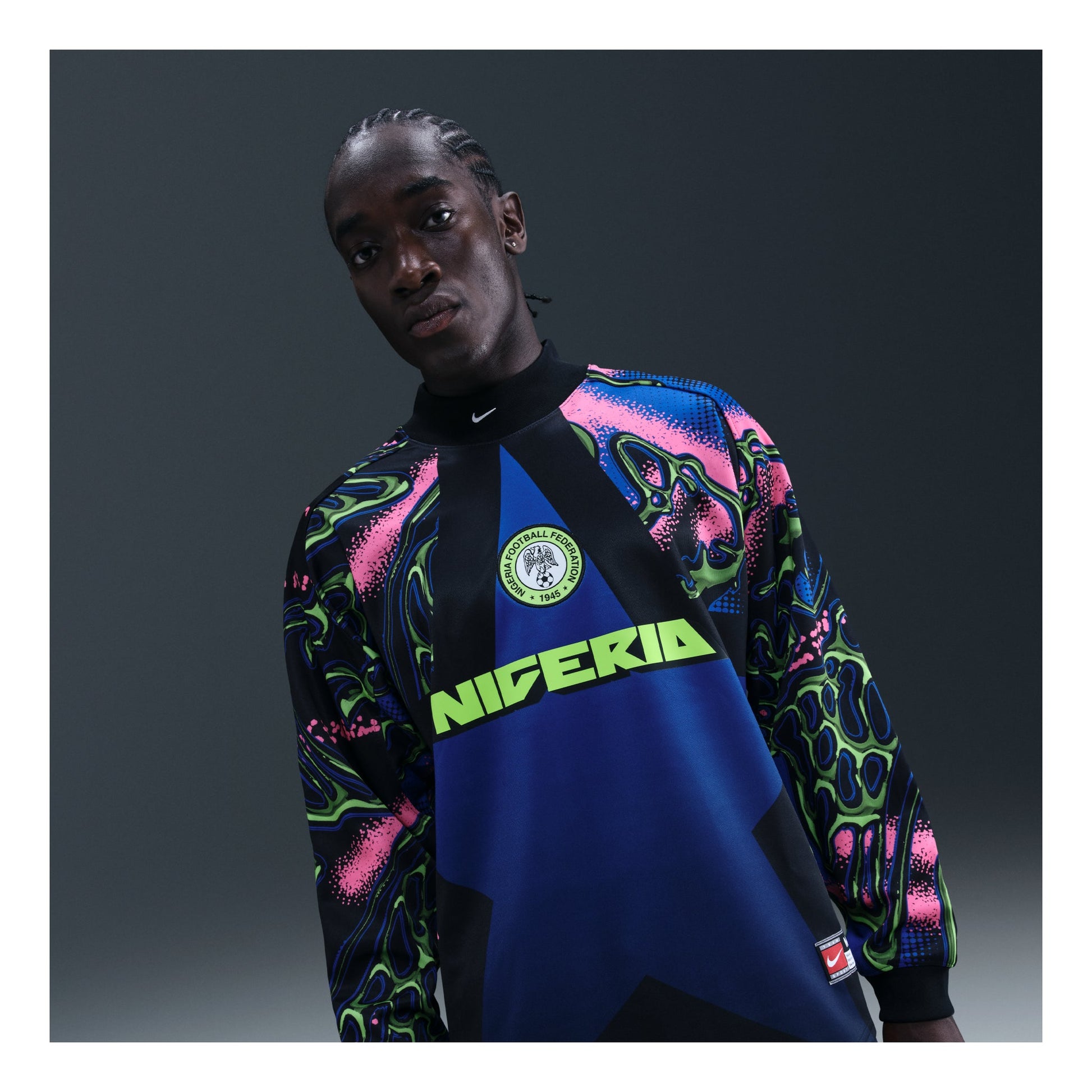 Nike Nigeria Goalkeeper Jersey 'Black Hyper Pink White' IO0782-010