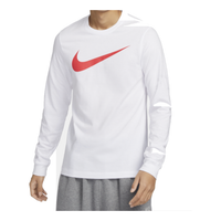 Nike Sportswear Long-Sleeve T-Shirt 'White Red' DZ2988-100