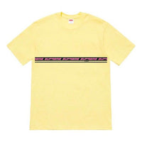 Supreme SS19 Hard Goods Pale Yellow logo Tee SUP-SS19-082