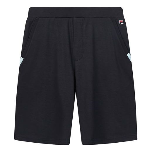 FILA Embroidered Logo Knit Athleisure Casual Sports Beach Shorts Blue F11M028616G-NV