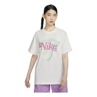 (WMNS) Nike Sportswear Essential Graphic T-Shirt Asia Sizing 'Sail' HM4594-133