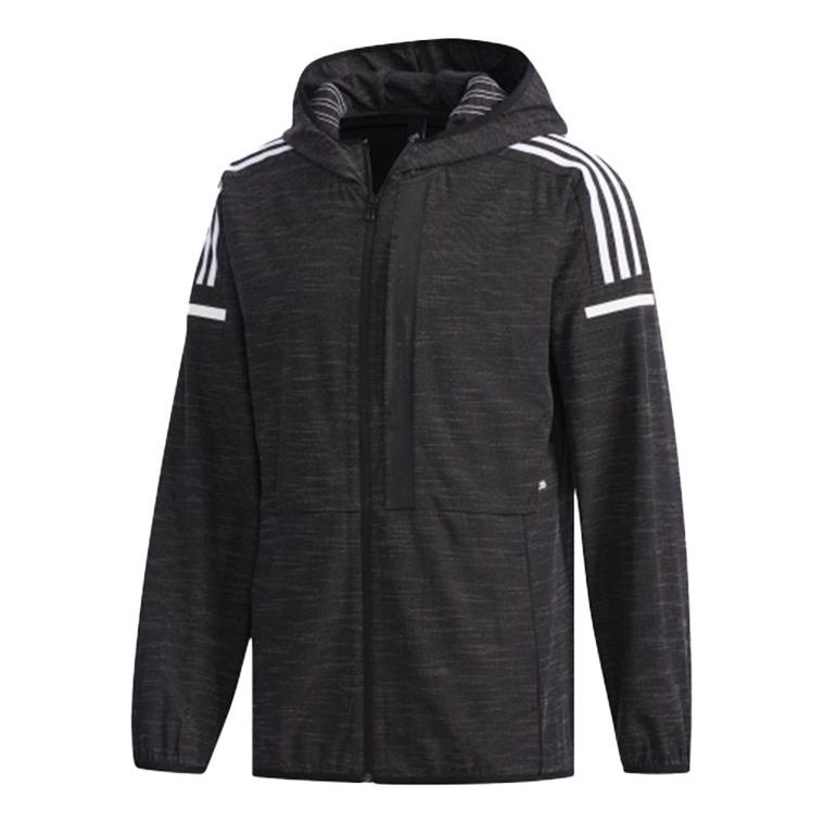adidas M 247 CL JK S19 Sports hooded Woven Jacket Black DV1139