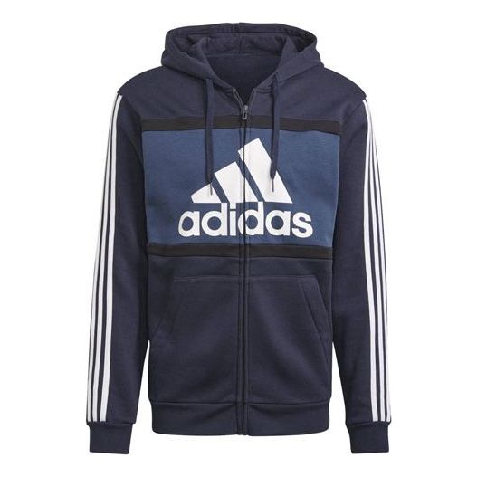 adidas Logo Alphabet Pattern Jacket Blue GP4312