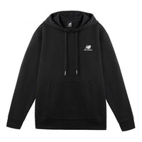 New Balance Logo Print Hoodie Asia Sizing 'Black White' AMT11308-BK