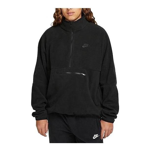 Nike Club Fleece+ Half-Zip Sweatshirt 'Black' DX0525-010