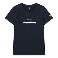 (WMNS) FILA Athletics Printing Blue A11W121104F-NV