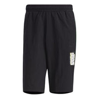 adidas neo Graffiti Pattern Printing Shorts Black GP4833