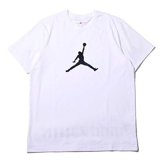 Air Jordan 11 Jumpman Tee Blue snake pattern Logo Short Sleeve White CI0323-100