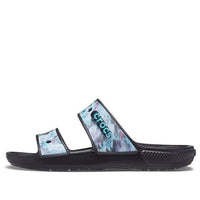 Crocs Classic Casual Unisex Blue Black Slippers 207283-988