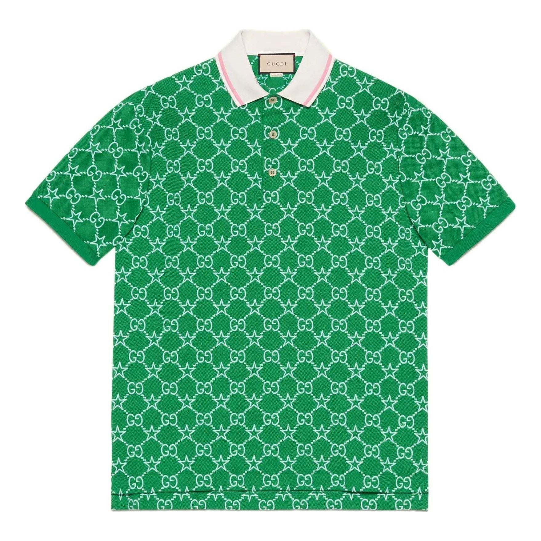 Gucci GG Stretch Cotton Polo 'Green' 696071-XJEE9-3129