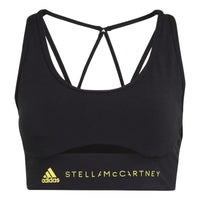(WMNS) adidas By Stella Mccartney Truestrength Medium-Support Bra Asia Sizing 'Black' HG6846