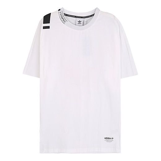 adidas originals Collar Alphabet Training Short Sleeve White CV5813