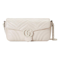 (WMNS) Gucci GG Marmont Matelasse Shoulder Bag 'White' 734814-DAAAI-9022