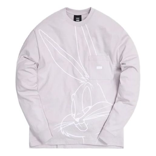 KITH x Looney Tunes Crossover Bugs Bunny Pocket Long Sleeves Unisex Gray KH3798-103