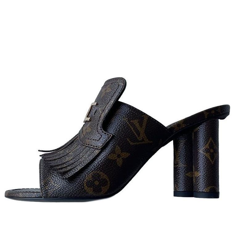 (WMNS) LOUIS VUITTON Monogram Fringe Pumps 'Brown' 1A96HG