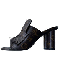 (WMNS) LOUIS VUITTON Monogram Fringe Pumps 'Brown' 1A96HG