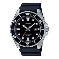 Men's CASIO Date Display Resin Strap Waterproof Quartz Watch Mens MDV-107-1A1JF