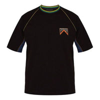 Men's PRADA Logo Solid Color Casual Short Sleeve Black SJN235-1NWX-F0QTX