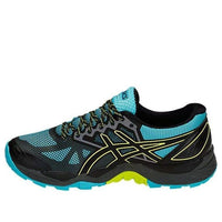 (WMNS) ASICS Gel-FujiTrabuco 6 'Black Blue Yellow' T7E9N-400