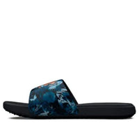 (WMNS) Under Armour Ansa Graphic Slides 'Black Blue' 3024436-406