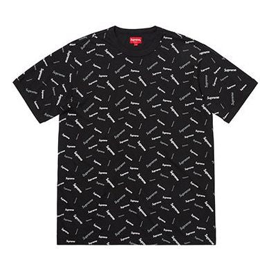 Supreme FW18 Scatter Ringer Black Logo Tee SUP-FW18-103