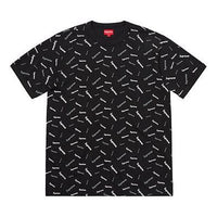 Supreme FW18 Scatter Ringer Black Logo Tee SUP-FW18-103