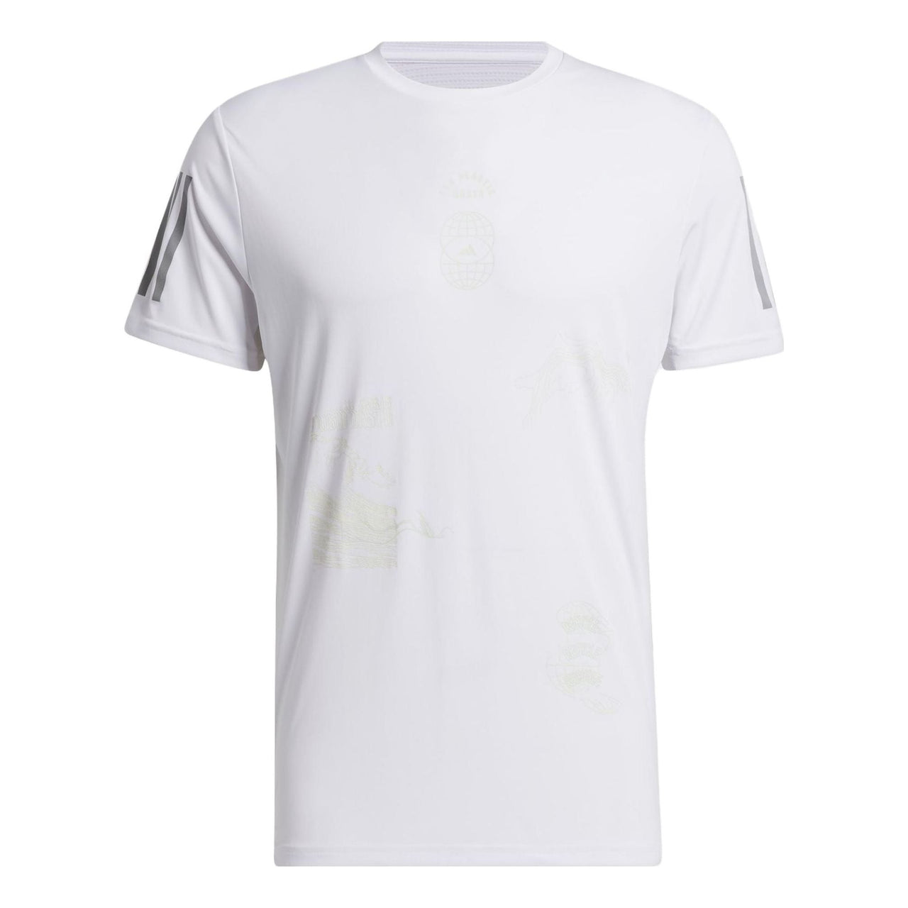 adidas Global Running Short Sleeve Tee 'White' IC0215