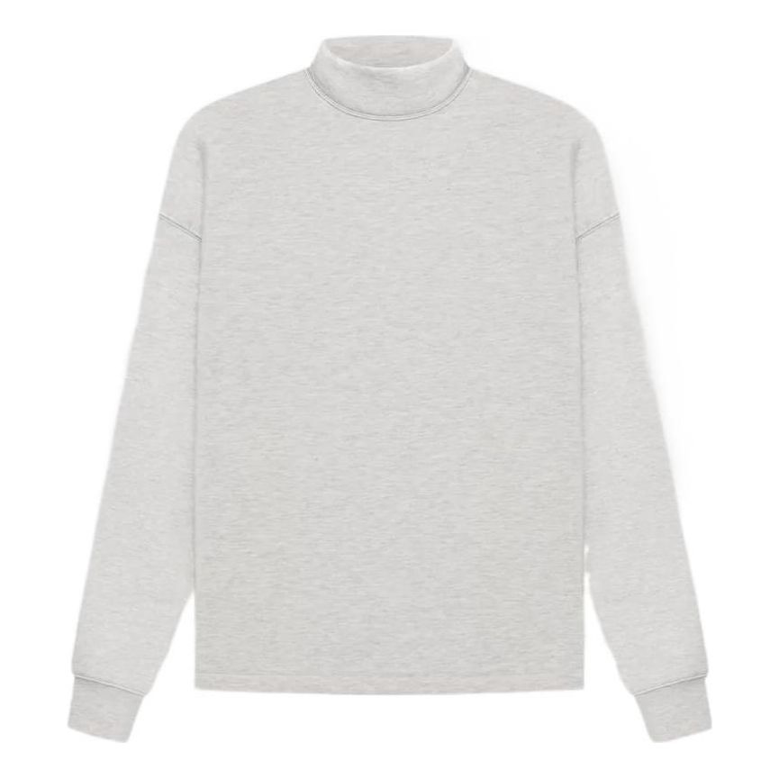 Fear of God Essentials SS22 Core Relaxed Mockneck Light Oatmeal FOG-FW22-224