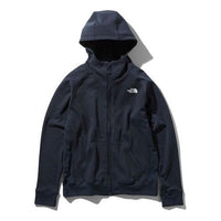 Men's THE NORTH FACE Color Heathered Fleece Wool Zipper Hooded Jacket Japanese version Navy Blue NL71975-UN
