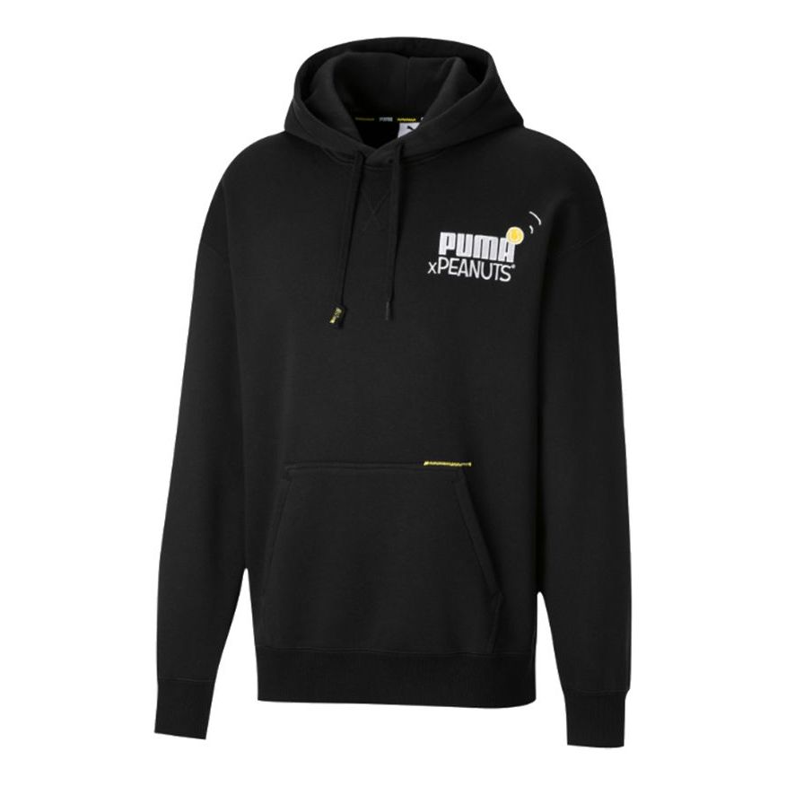 PUMA x Peanuts Snoopy Hoodie 'Black White' 530614-01