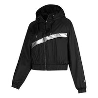 (WMNS) PUMA Running Gym Training Zipper Jacket Black 519162-01