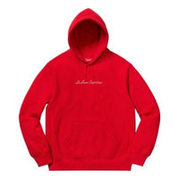 Supreme SS19 Le Luxe Hooded Sweatshirt Red Long Sleeves Unisex SUP-SS19-317