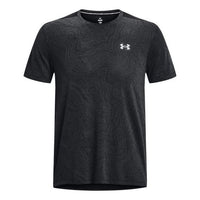 Under Armour Streaker Topographic T-Shirt 'Black' 1373211-001