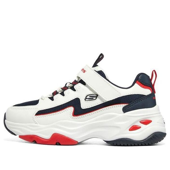 (GS) Skechers DLites 4.0 'White Navy Blue Red' 406126L-WNVR
