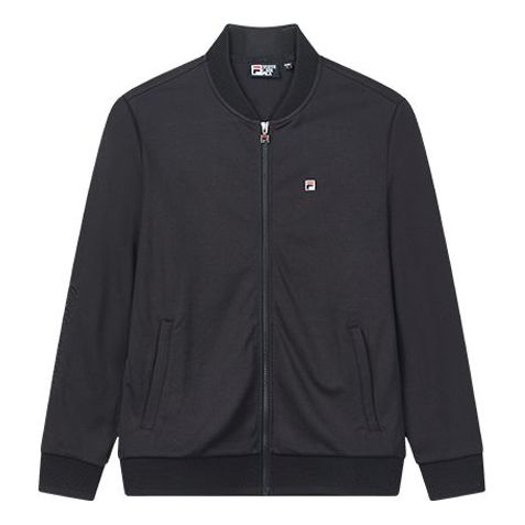 Men's FILA Logo Zipper Mesh Collar Navy Blue Jacket F11M028510F-NV