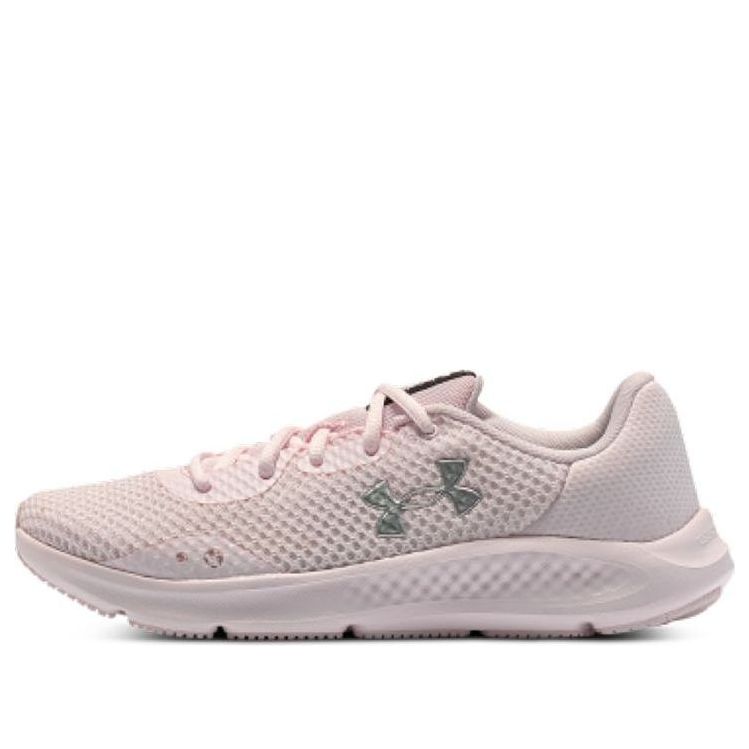(WMNS) Under Armour Charged Pursuit 3 Metallic 'Light Pink' 3025847-600
