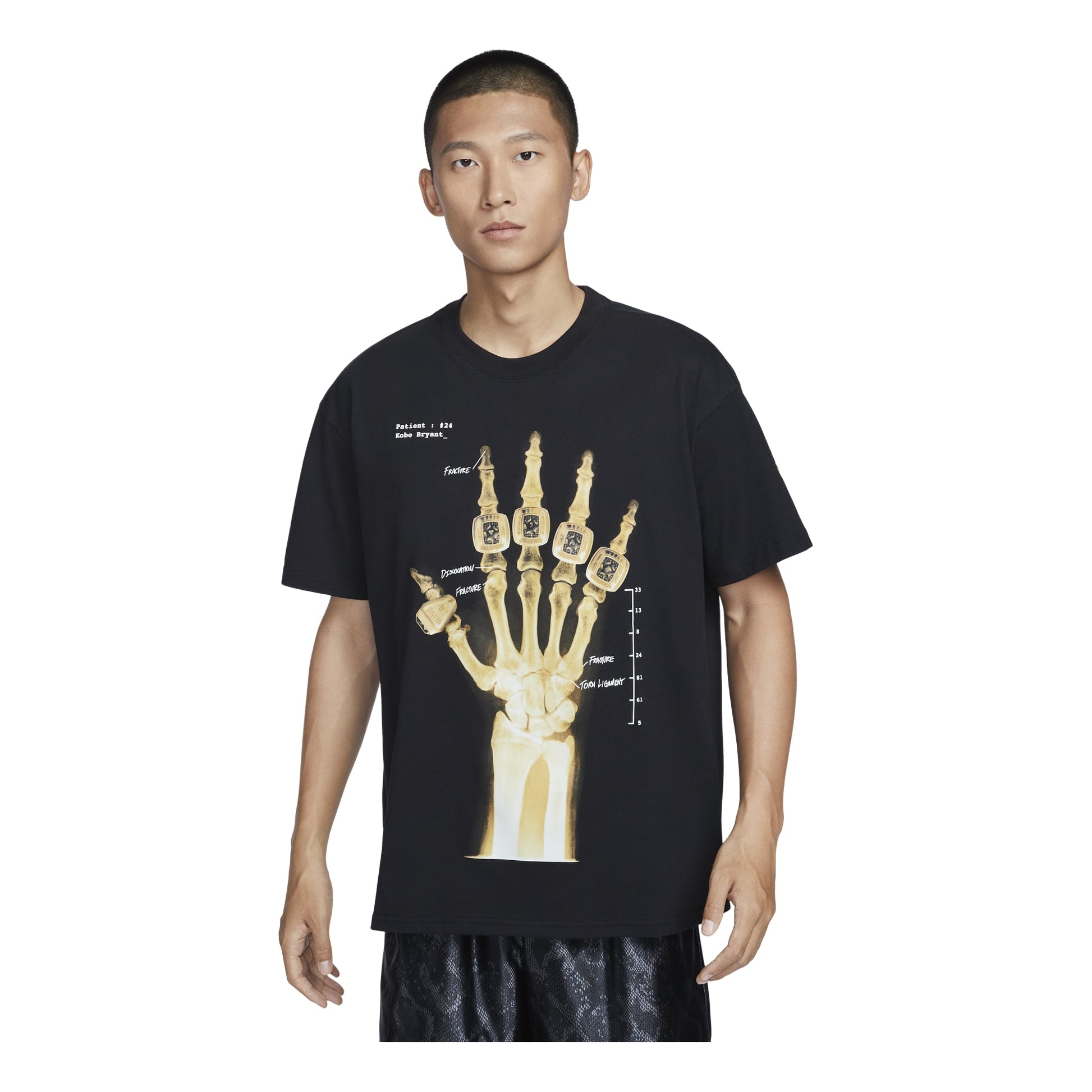 Nike Kobe T-shirt Asia Sizing 'X-Ray Black' HV6695-010