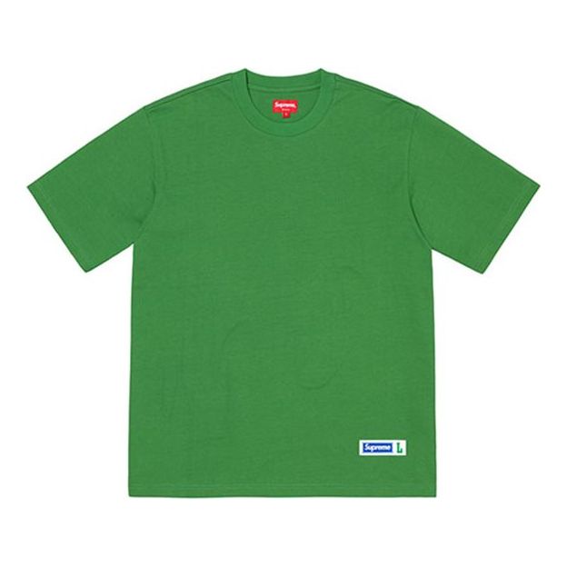 Supreme SS19 Athletic Label Tee Sports Short Sleeve Unisex Green SUP-SS19-10183