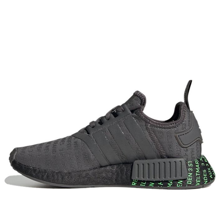 (GS) adidas NMD_R1 J 'All Over Print - Grey Signal Green' FV1696