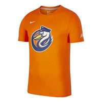 Nike Cartoon Pattern Athleisure Casual Sports Basketball Short Sleeve Orange CT3833-827