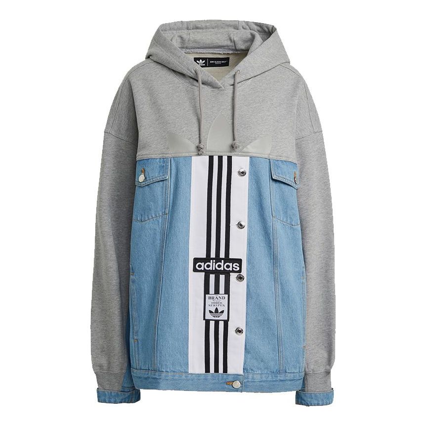 (WMNS) adidas Denim Jacket Asia Sizing 'Blue Grey' H59027