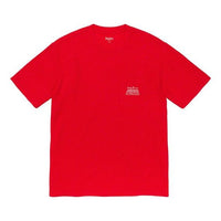 Supreme FW19 Week 2 Waffle Pocket Tee Short Sleeve Unisex Red SUP-FW19-294