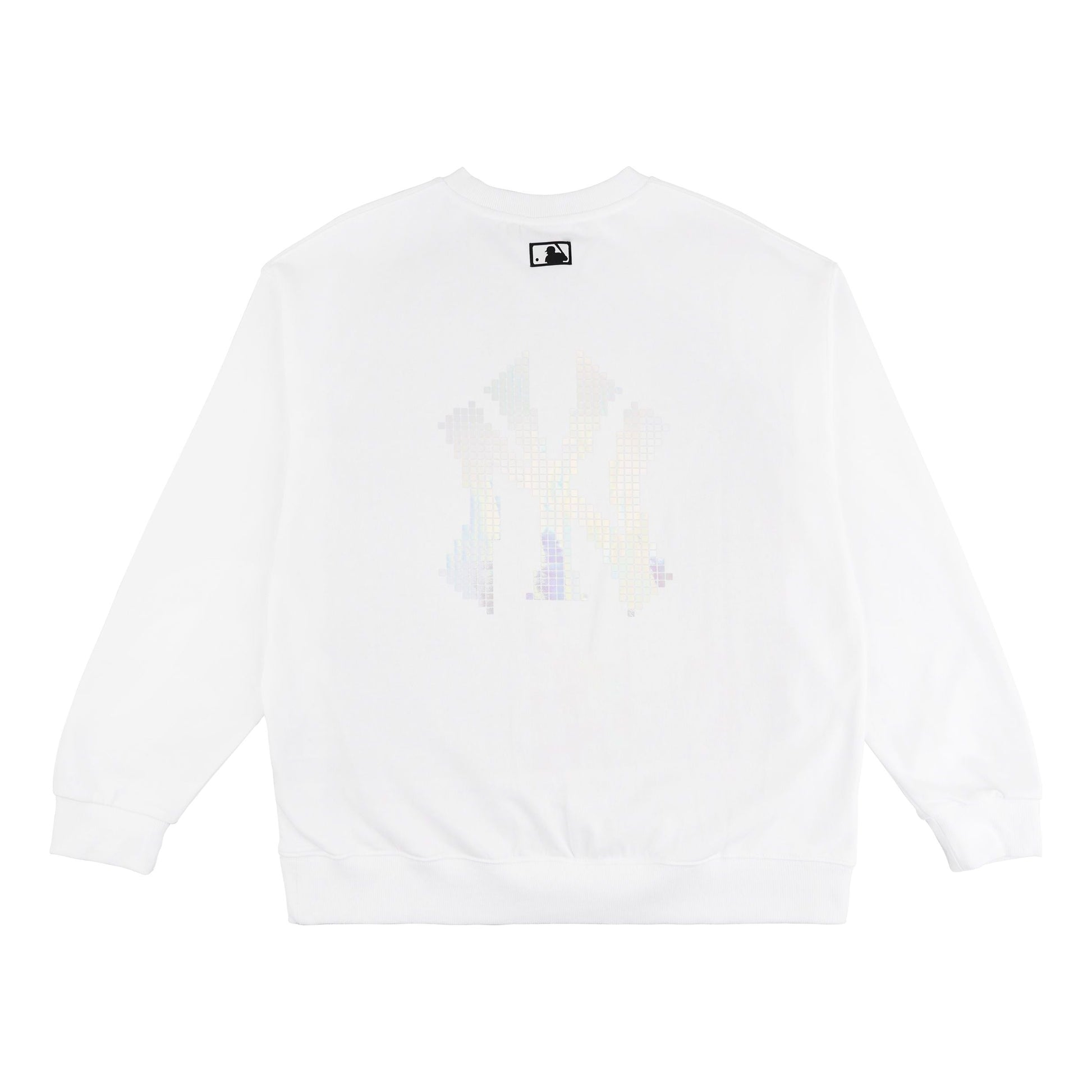 MLB New York Yankees Large Logo Round Neck Unisex White 31MTE1011-50W