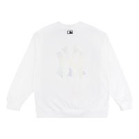 MLB New York Yankees Large Logo Round Neck Unisex White 31MTE1011-50W