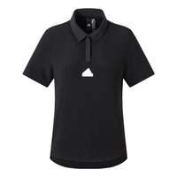 (WMNS) adidas W Ct Polo Ss Polo 'Black' IT4357