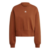 (WMNS) adidas Originals Logo Sweatshirt 'Brown' IK7695
